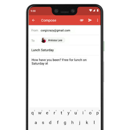 Google推出了Gmail消息计划 并将Smart Compose扩展为更多设备 