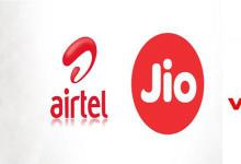 Jio vs Airtel vs Vodafone Idea最高预付计划200卢比