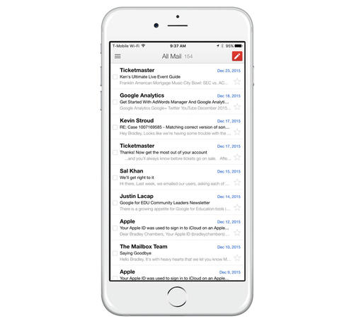  Gmail for iPhone现在支持动态电子邮件这是新功能可用于的功能 