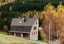 ZnameniCtyr在Krkonoše山区完成了当代木屋