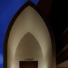 hara原惠里子的石板教堂拥有以面纱为灵感的天花板结构