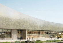 Herzog＆deMeuron为有争议的以色列图书馆揭开了曲线石设计的面纱