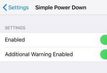 PowerdownOptions可让您从iOS的掉电菜单中重生