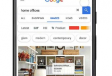 谷歌Google正在测试图片结果中的可购物广告