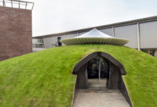 SeARCH为鹿特丹建筑双年展创建了草木圆顶亭