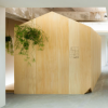 TsubasaIwahashi设计的办公室内部通过吊篮和棚子将外部带入