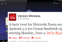 Verizon将于6月4日抢购Xoom3G4G冰淇淋三明治
