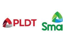 新徽标象征着PLDT和Smart的融合结合了过去现在和未来的想法