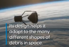 欧空局希望用巨型火箭爪清理太空垃圾