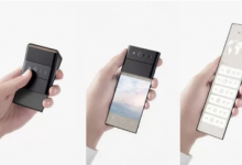 Oppo揭示了独特的三折手机概念