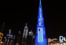 小米11广告在世界上最高的建筑物上展示