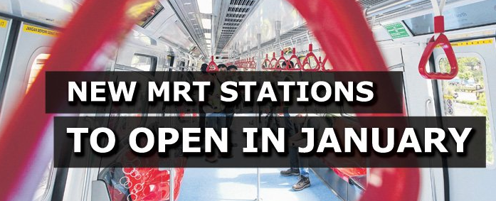 汤姆森-东海岸线的三个新捷运站将于1月31日开放