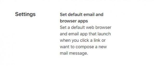 苹果iOS 14/iPadOS 14允许您选择默认浏览器和电子邮件应用程序