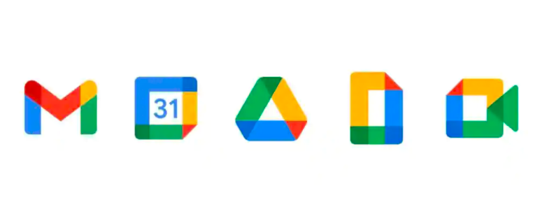 Google开始推出新的Gmail，云端硬盘徽标