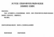 芜湖:给予本科及以上学历毕业生最高20万元购房补贴